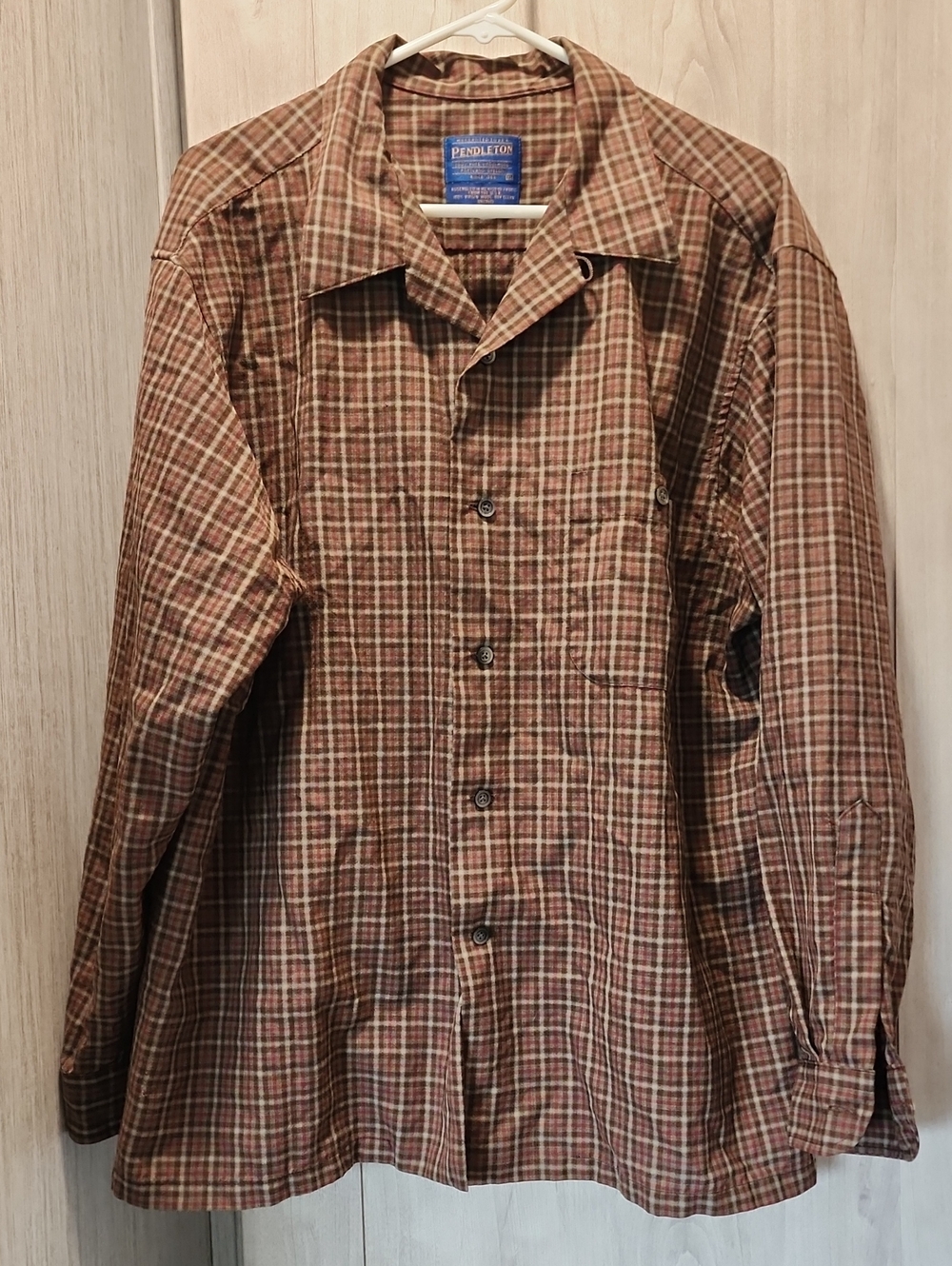 Sir Pendleton Shirt XL 100% Virgin Wool Plaid Button Up Limited Edition | XL